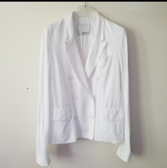 3.1 Phillip Lim Blazer white cotton knit sz M - Picture 2 of 7